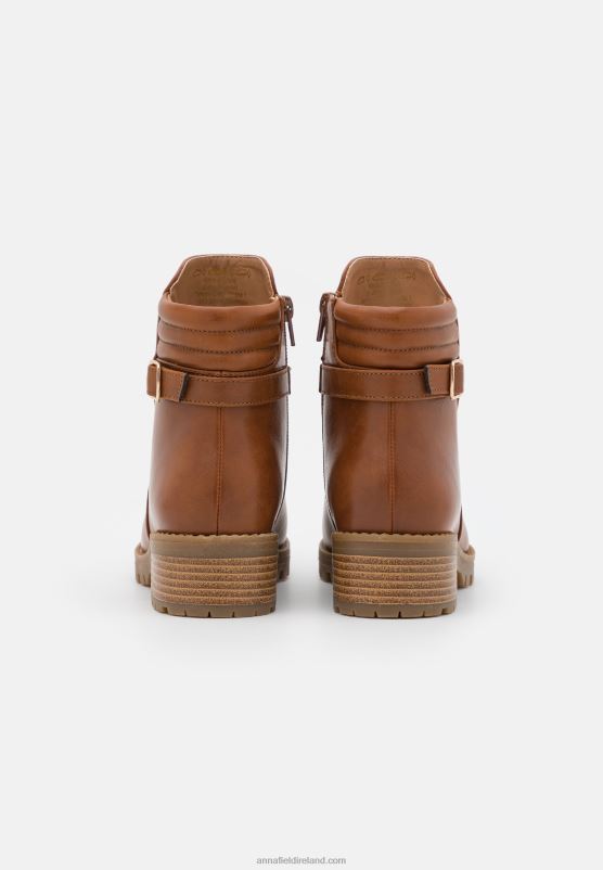 Z62T1948 Women Anna Field Classic Ankle Boots Cognac