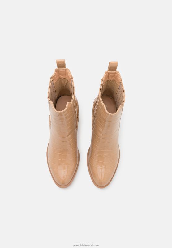 Z62T1951 Women Anna Field Classic Ankle Boots Beige