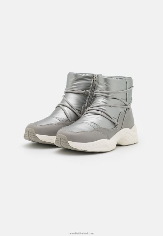 Z62T1972 Women Anna Field Ankle Boots Gunmetal