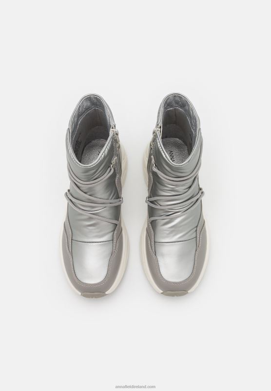 Z62T1972 Women Anna Field Ankle Boots Gunmetal