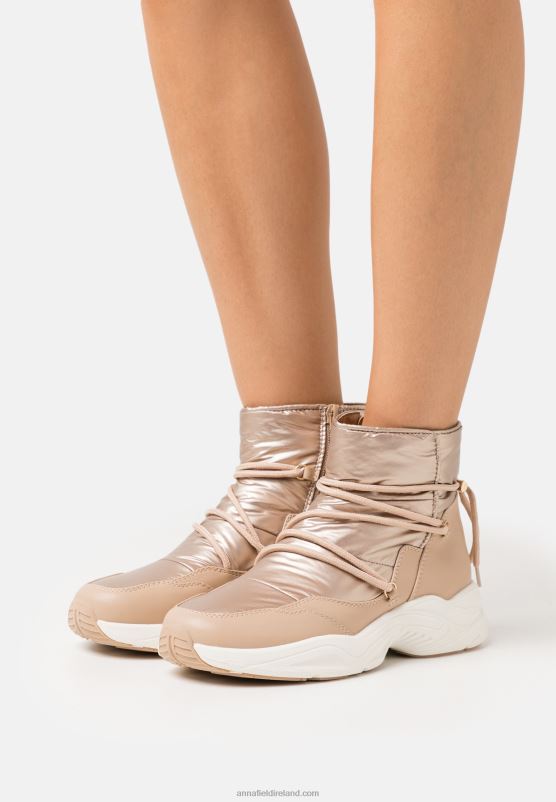 Z62T1975 Women Anna Field Ankle Boots Rose Gold-Coloured