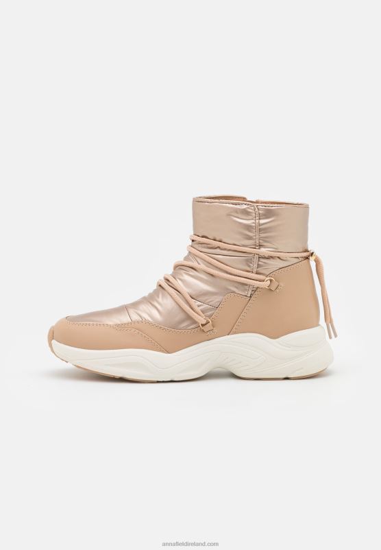 Z62T1975 Women Anna Field Ankle Boots Rose Gold-Coloured