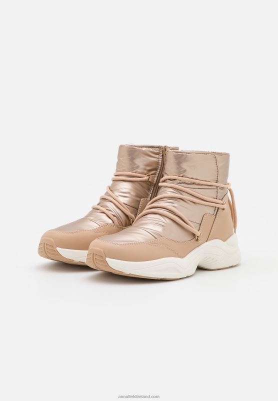 Z62T1975 Women Anna Field Ankle Boots Rose Gold-Coloured