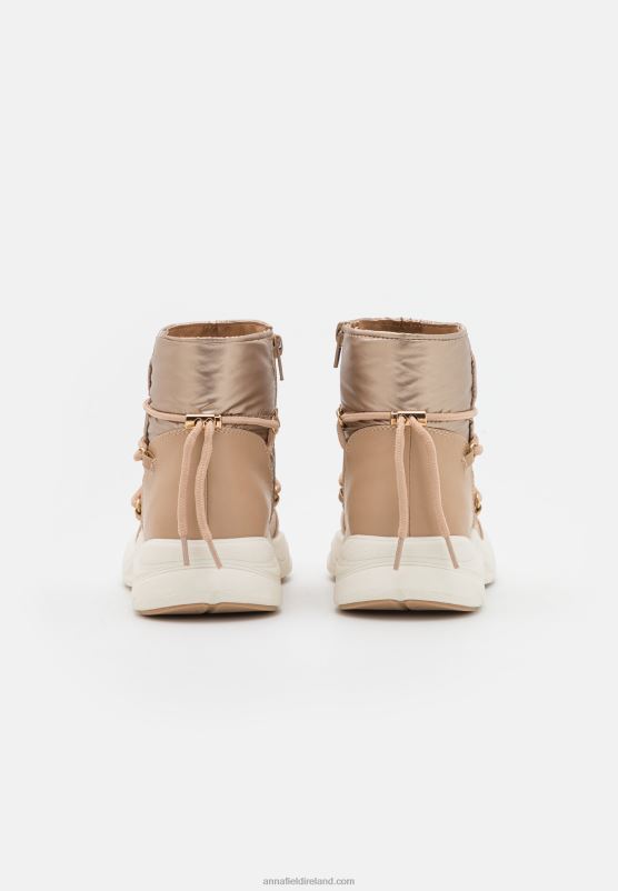 Z62T1975 Women Anna Field Ankle Boots Rose Gold-Coloured