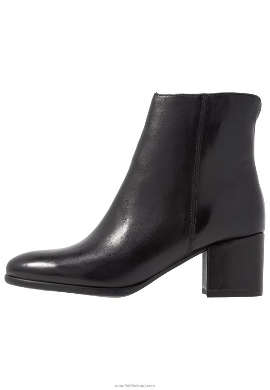 Z62T1980 Women Anna Field Leather Classic Ankle Boots Black