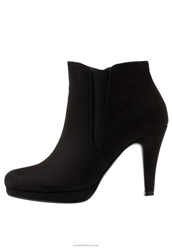 Z62T1985 Women Anna Field High Heeled Ankle Boots Black