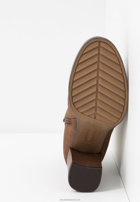 Z62T1991 Women Anna Field Ankle Boots Cognac