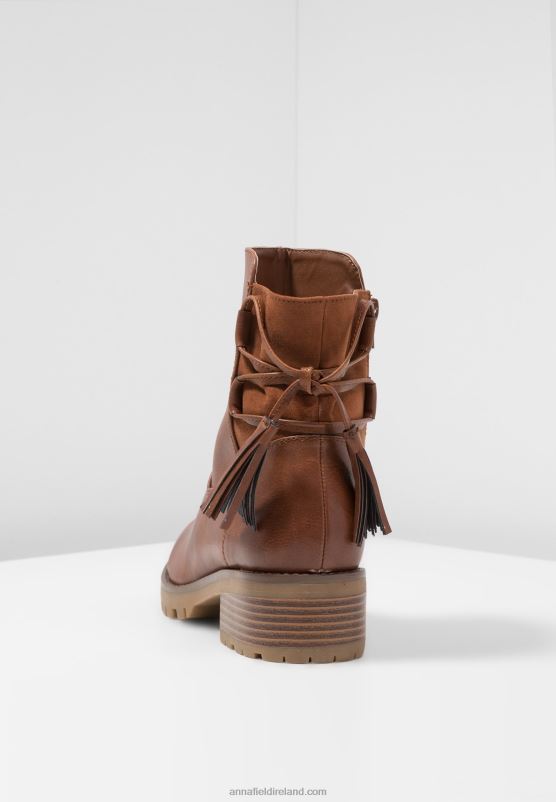 Z62T1996 Women Anna Field Winter Boot Classic Ankle Boots Cognac