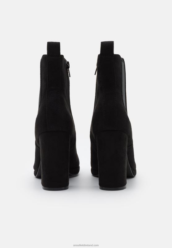 Z62T1997 Women Anna Field High Heeled Ankle Boots Black