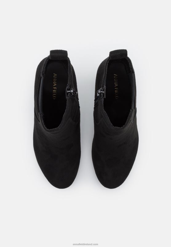 Z62T1997 Women Anna Field High Heeled Ankle Boots Black