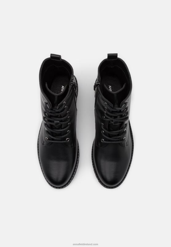 Z62T2019 Women Anna Field Lace-Up Ankle Boots Black
