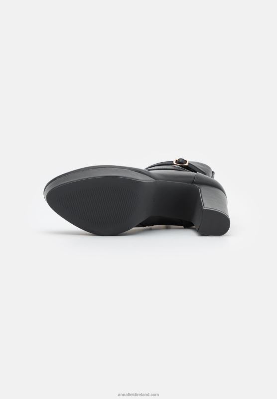 Z62T2020 Women Anna Field Lace-Up Ankle Boots Black