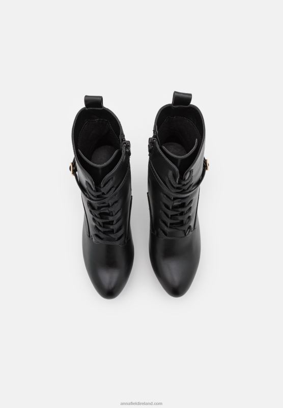 Z62T2020 Women Anna Field Lace-Up Ankle Boots Black