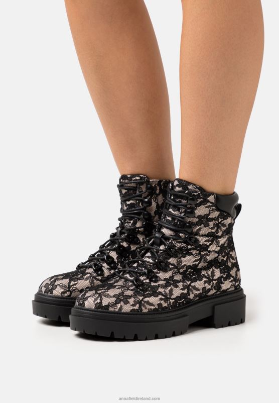 Z62T2021 Women Anna Field Platform Ankle Boots Pink