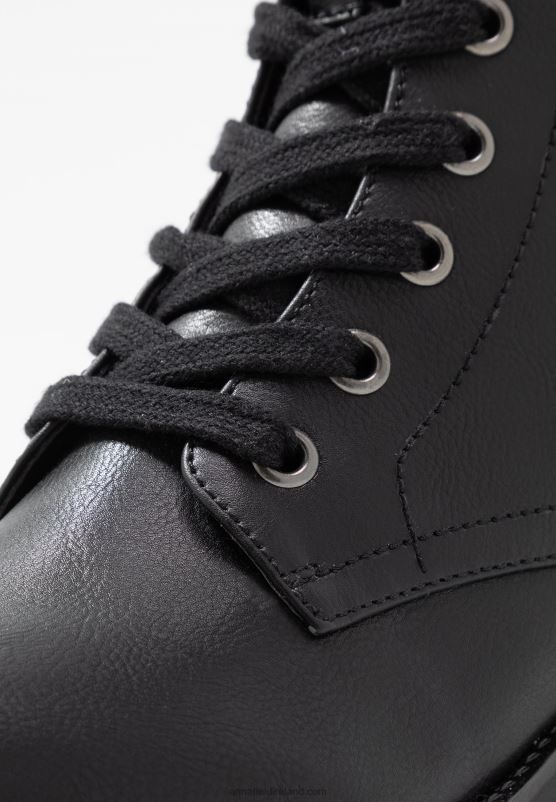 Z62T2041 Women Anna Field Comfort Lace-Up Ankle Boots Black