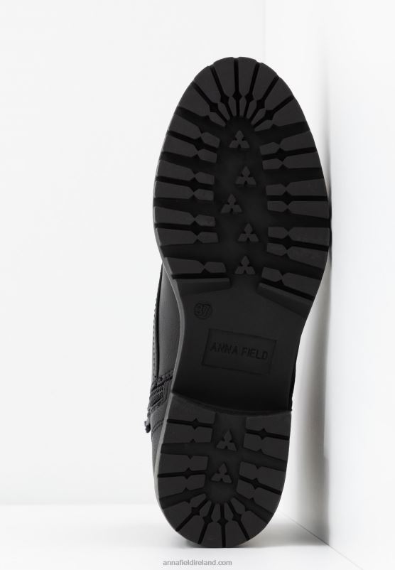 Z62T2041 Women Anna Field Comfort Lace-Up Ankle Boots Black