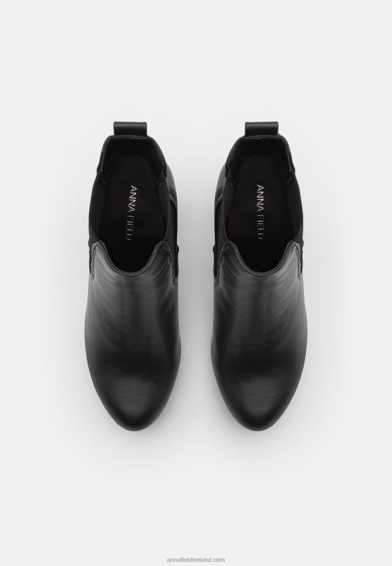 Z62T2054 Women Anna Field High Heeled Ankle Boots Black