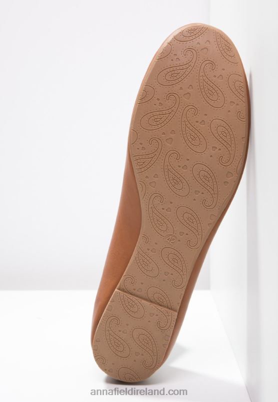Z62T2088 Women Anna Field Ballet Pumps Cognac