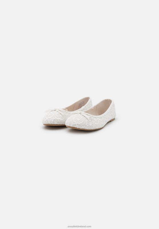 Z62T2091 Women Anna Field Ballet Pumps White