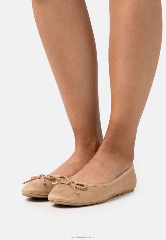 Z62T2095 Women Anna Field Ballet Pumps Taupe