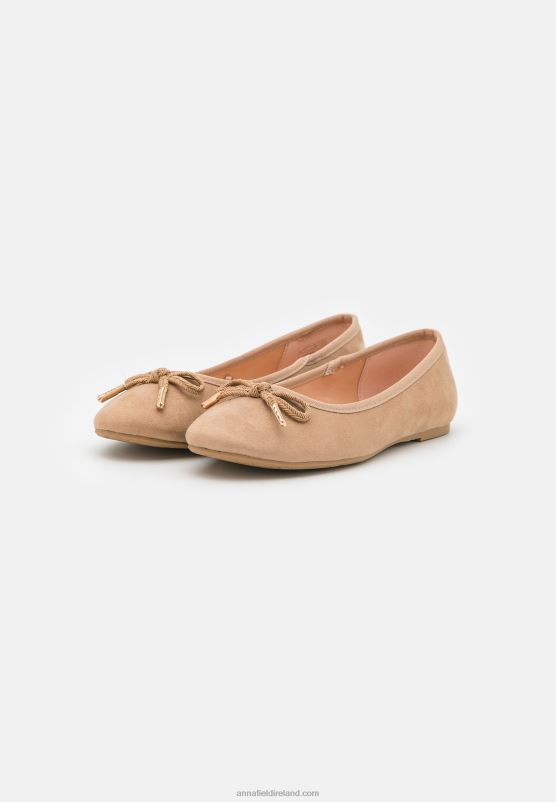 Z62T2095 Women Anna Field Ballet Pumps Taupe