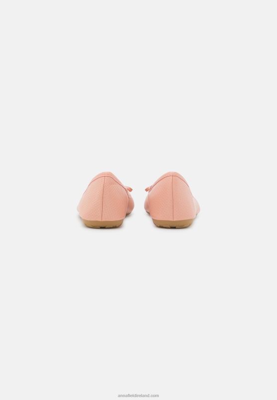 Z62T2096 Women Anna Field 2 Pack Ballet Pumps Gold/Pink