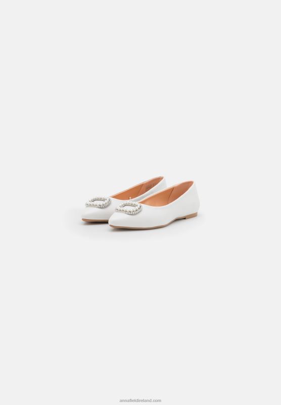 Z62T2098 Women Anna Field Ballet Pumps White