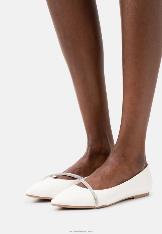 Z62T2099 Women Anna Field Ballet Pumps White