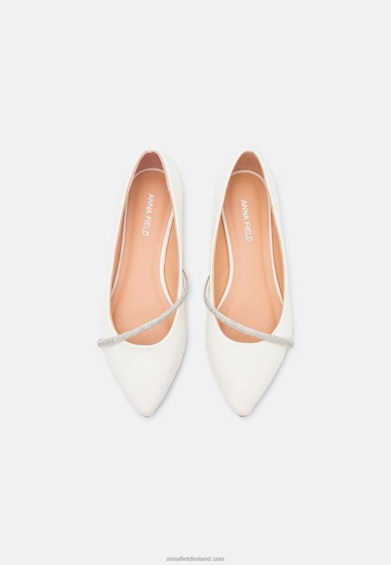 Z62T2099 Women Anna Field Ballet Pumps White