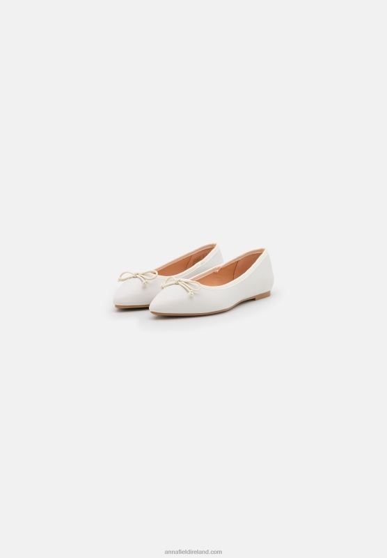 Z62T2111 Women Anna Field Ballet Pumps White