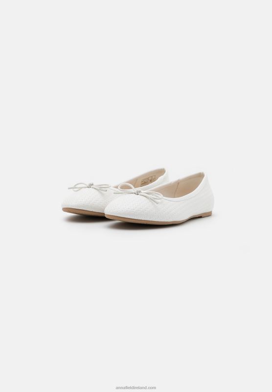 Z62T2121 Women Anna Field Ballet Pumps White
