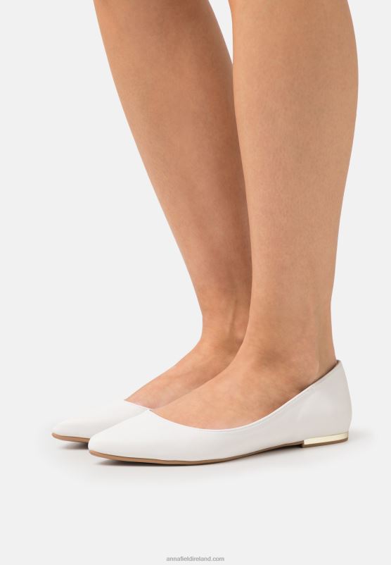 Z62T2122 Women Anna Field Ballet Pumps White