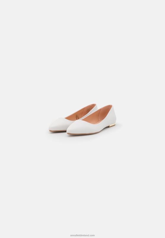Z62T2122 Women Anna Field Ballet Pumps White