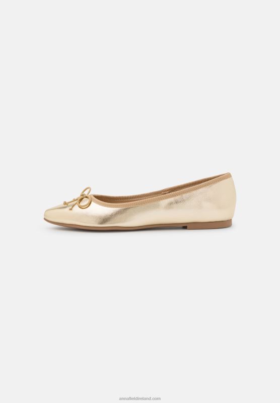 Z62T2136 Women Anna Field Ballet Pumps Gold
