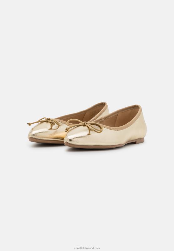 Z62T2136 Women Anna Field Ballet Pumps Gold