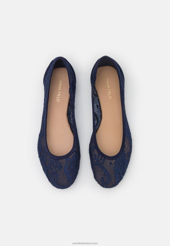 Z62T2141 Women Anna Field Ballet Pumps Dark Blue