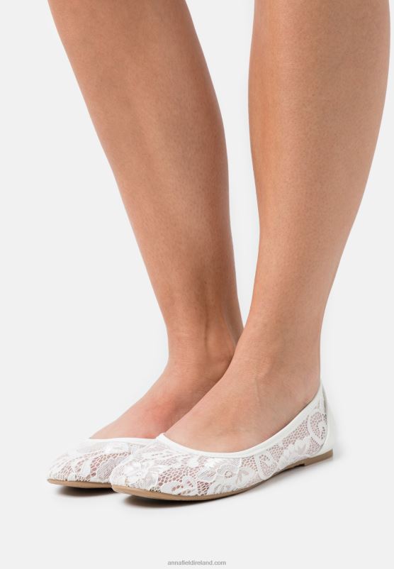 Z62T2144 Women Anna Field Ballet Pumps White