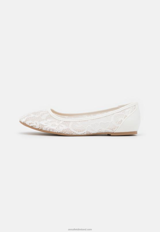 Z62T2144 Women Anna Field Ballet Pumps White