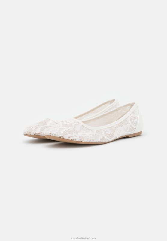 Z62T2144 Women Anna Field Ballet Pumps White