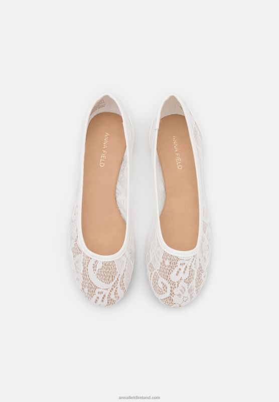 Z62T2144 Women Anna Field Ballet Pumps White