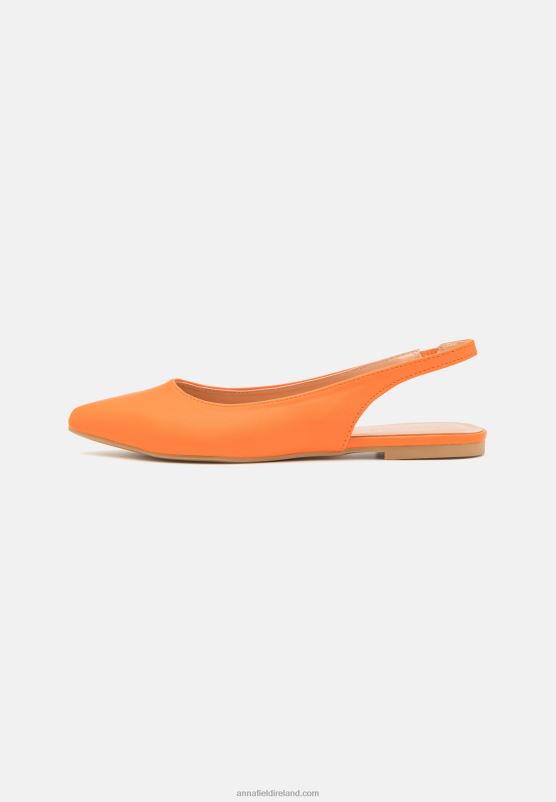 Z62T2184 Women Anna Field Slingback Ballet Pumps Orange