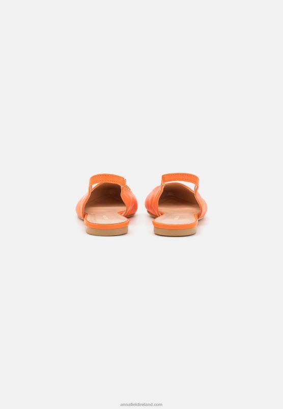 Z62T2184 Women Anna Field Slingback Ballet Pumps Orange