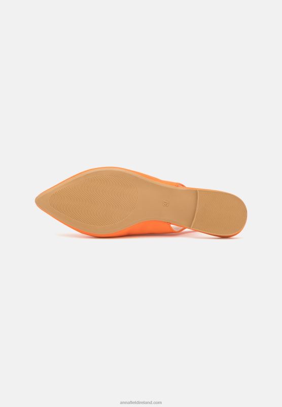 Z62T2184 Women Anna Field Slingback Ballet Pumps Orange