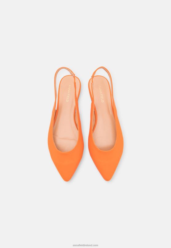 Z62T2184 Women Anna Field Slingback Ballet Pumps Orange