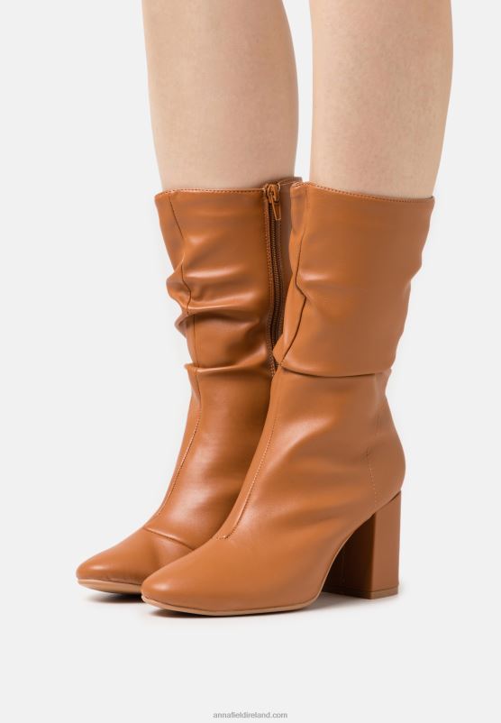 Z62T2196 Women Anna Field Boots Cognac