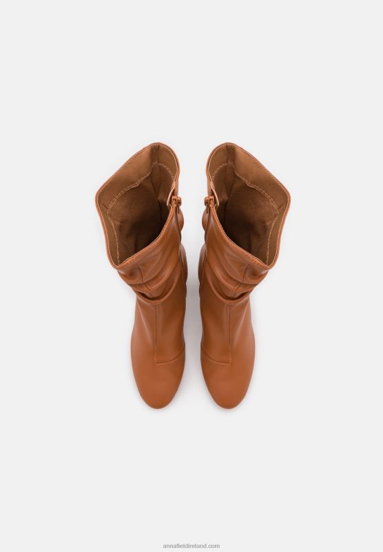 Z62T2196 Women Anna Field Boots Cognac