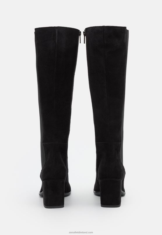 Z62T2200 Women Anna Field Leather Boots Black