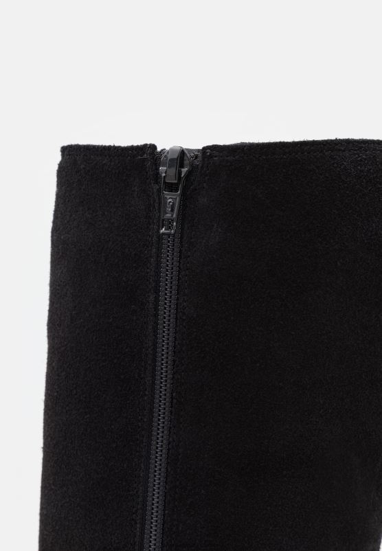 Z62T2200 Women Anna Field Leather Boots Black