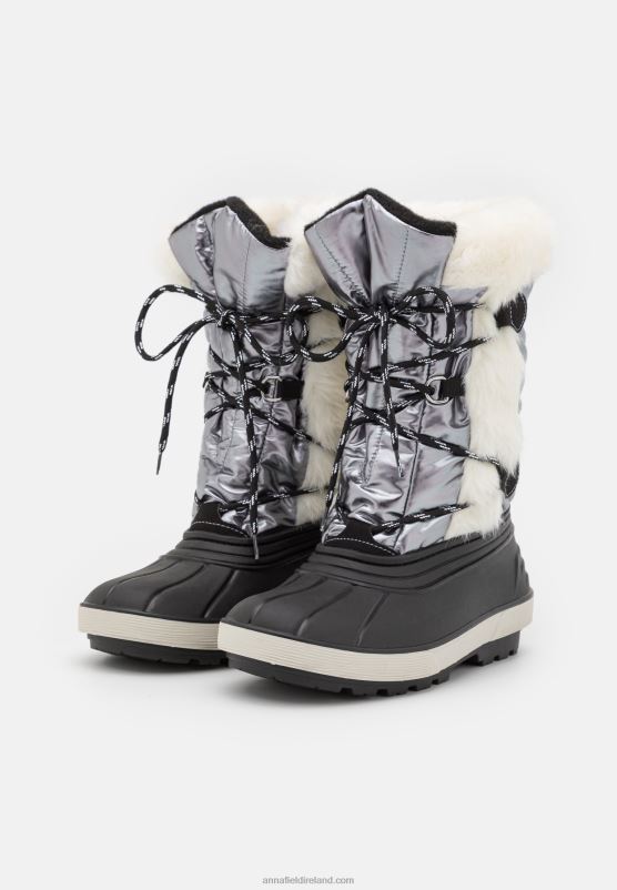 Z62T2215 Women Anna Field Winter Boots Silver