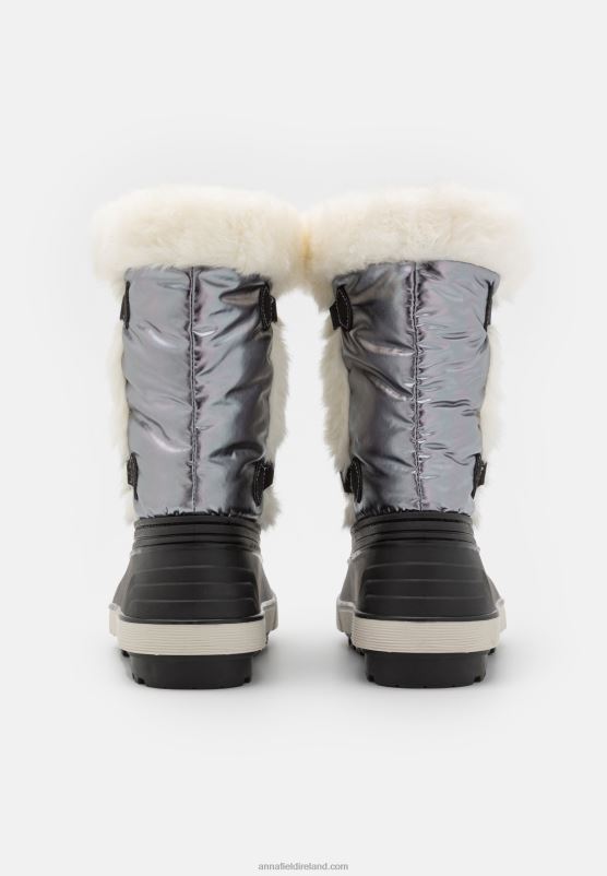 Z62T2215 Women Anna Field Winter Boots Silver